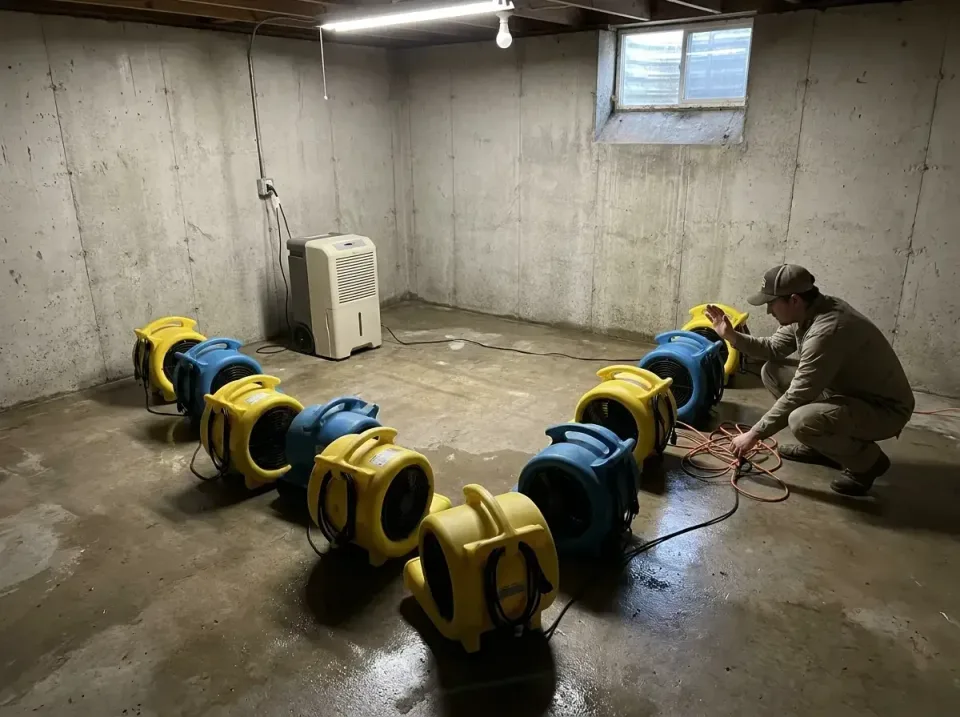 Air Mover — Water Damage Restoration — Air Mover, Dehumidifier, Technician, Water Damage Restoration, Emergency Water Extrac…